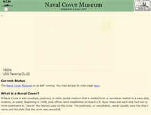 Tablet Screenshot of navalcovermuseum.org